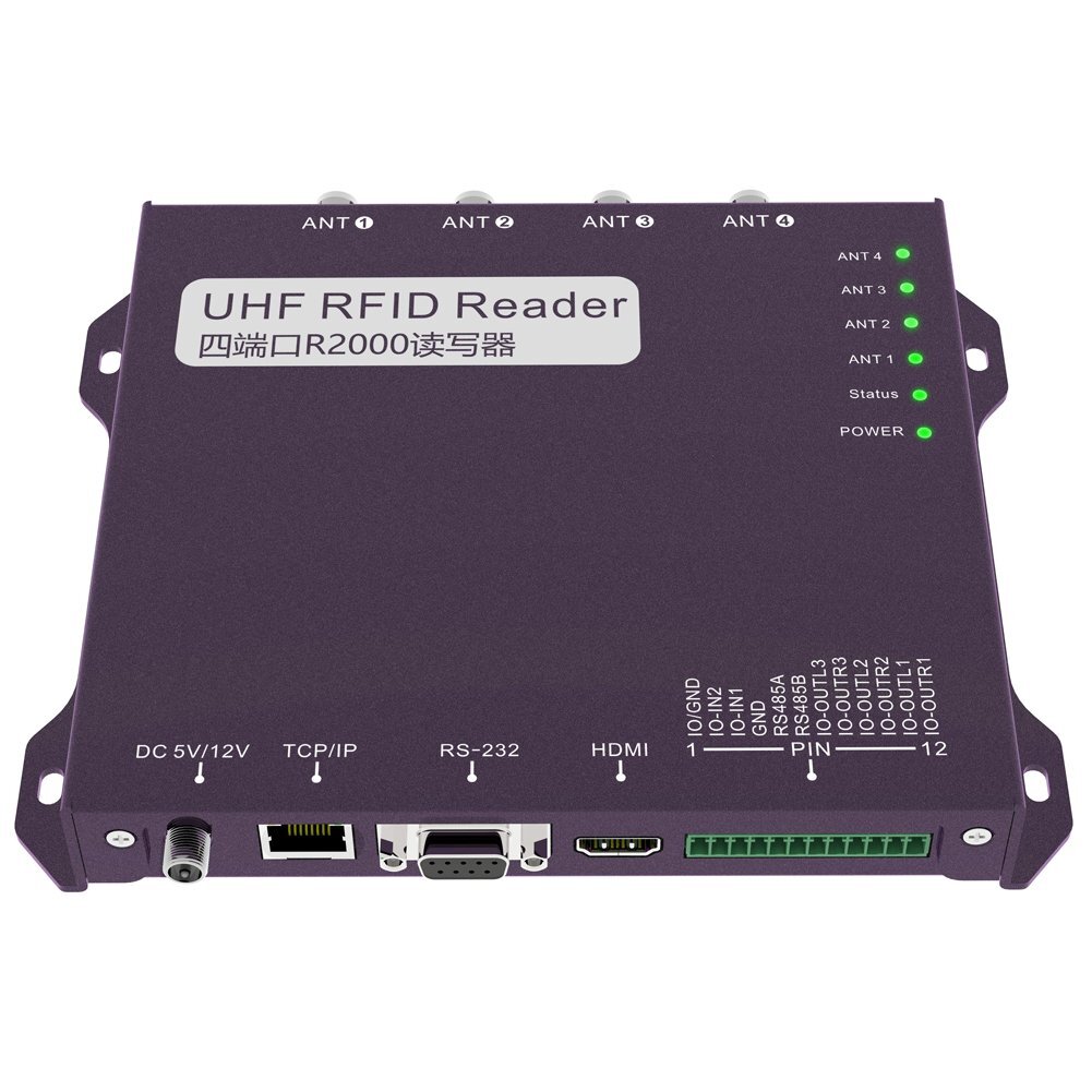 RFID超高頻讀寫(xiě)器 讀卡器 4端口 UHF RFID Reader 4-port 