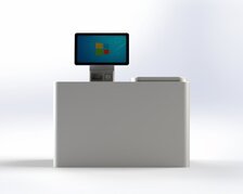 RFID收銀臺(tái) 批量3秒結(jié)算 RFID讀寫(xiě)器 RFID工作臺(tái)
